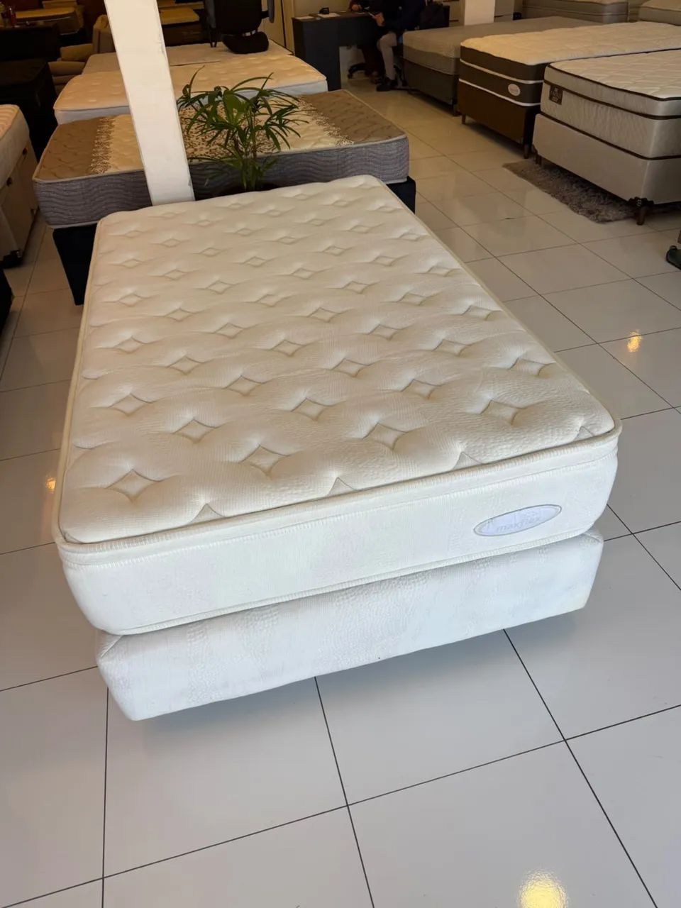 Cama de Viúva MAXFLEX SEMINOVA - ENTREGO  - Foto 2