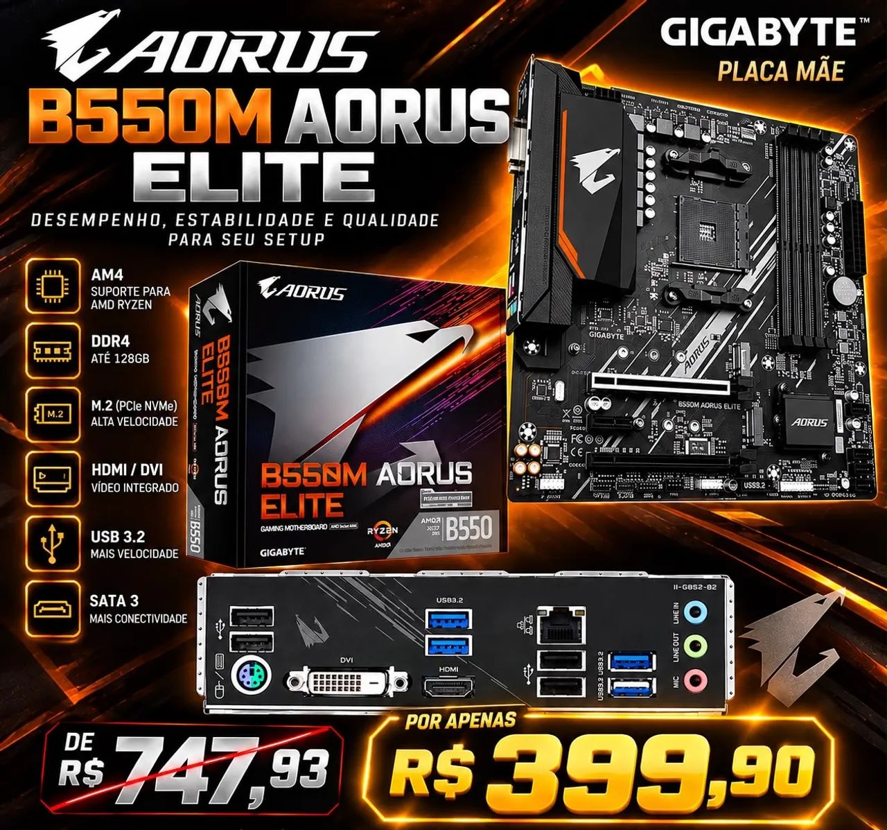 Placa mãe aorus - Foto 4
