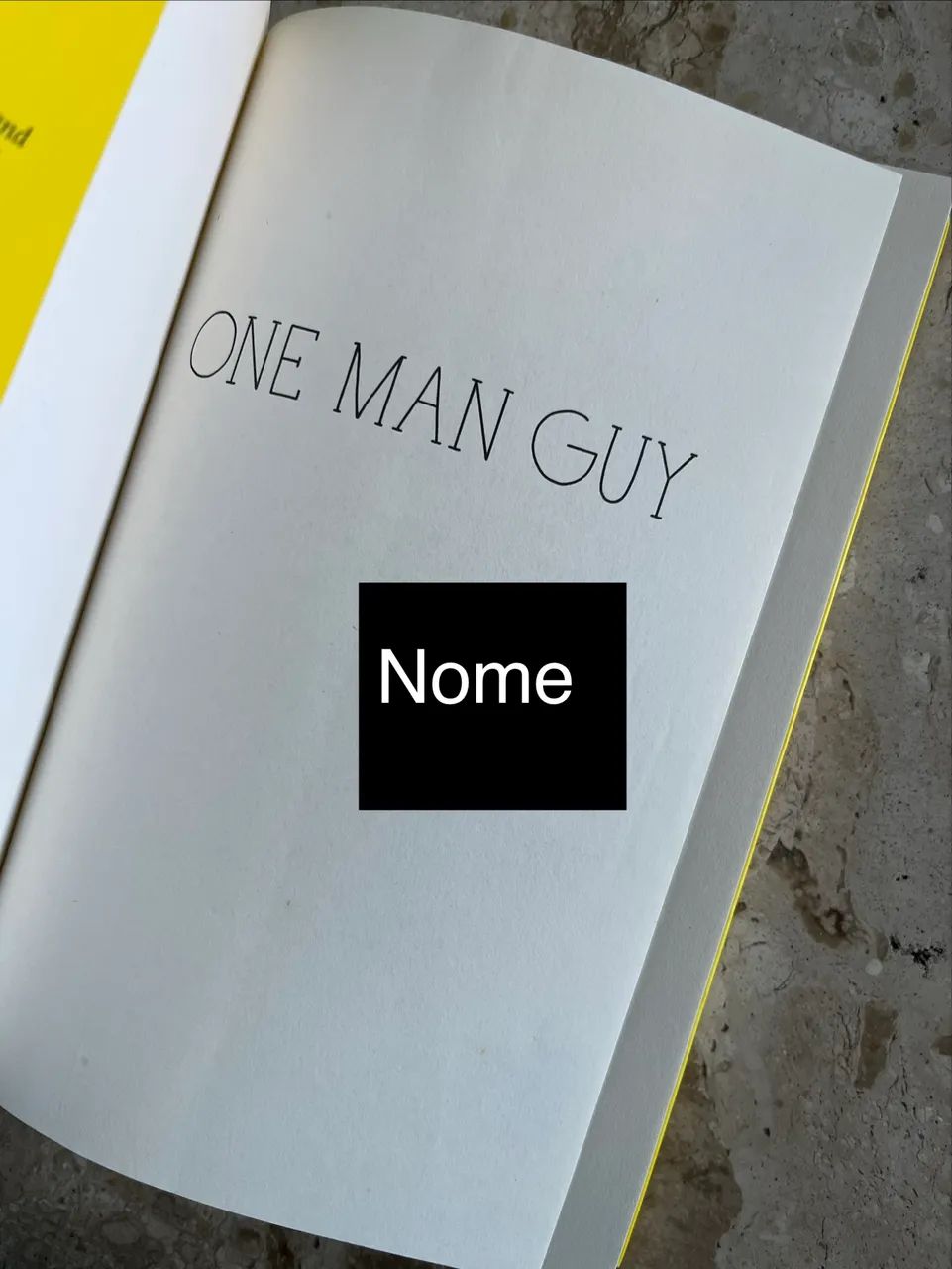 Livro One Man Guy - Foto 4