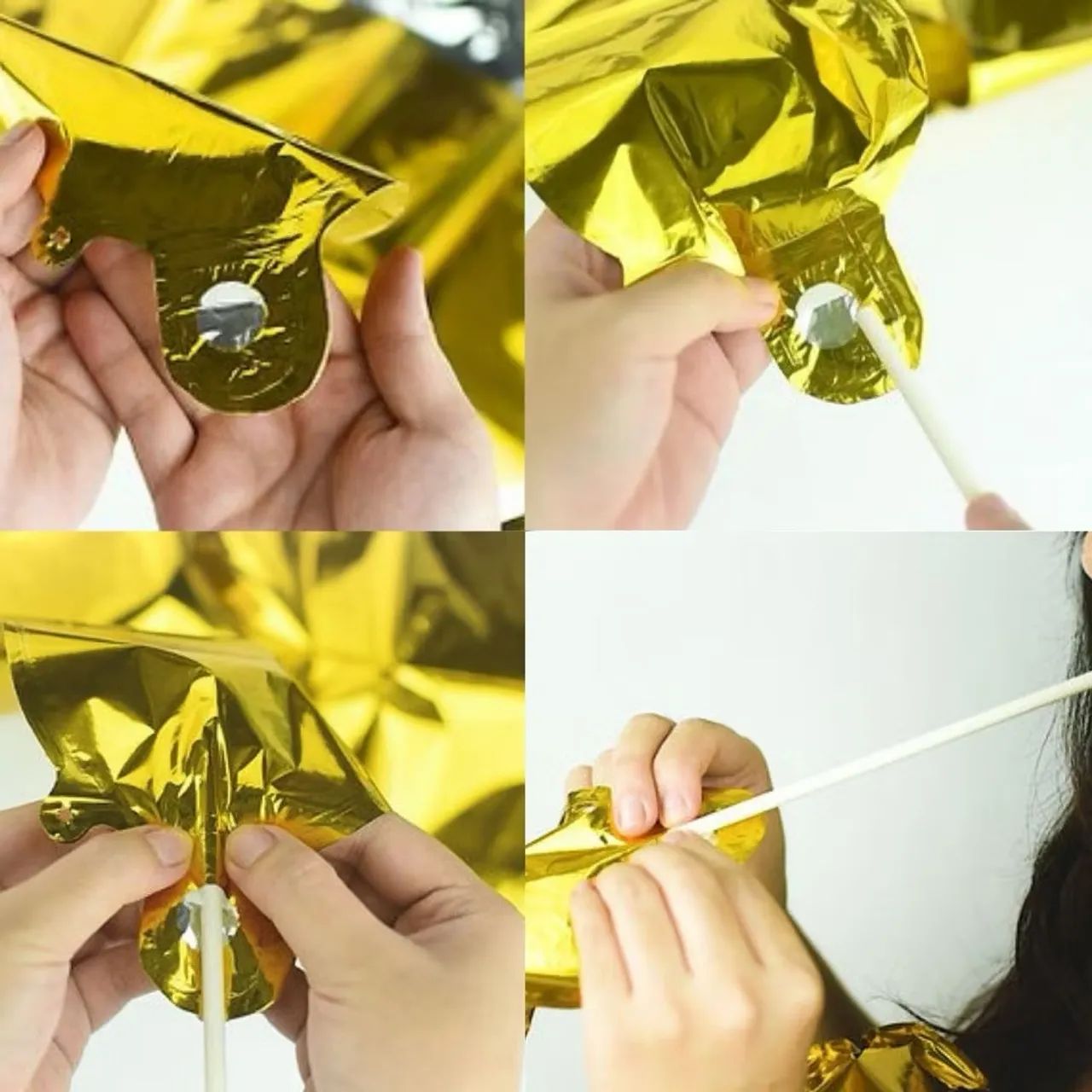 Balão Letra B - Dourado - Foto 5