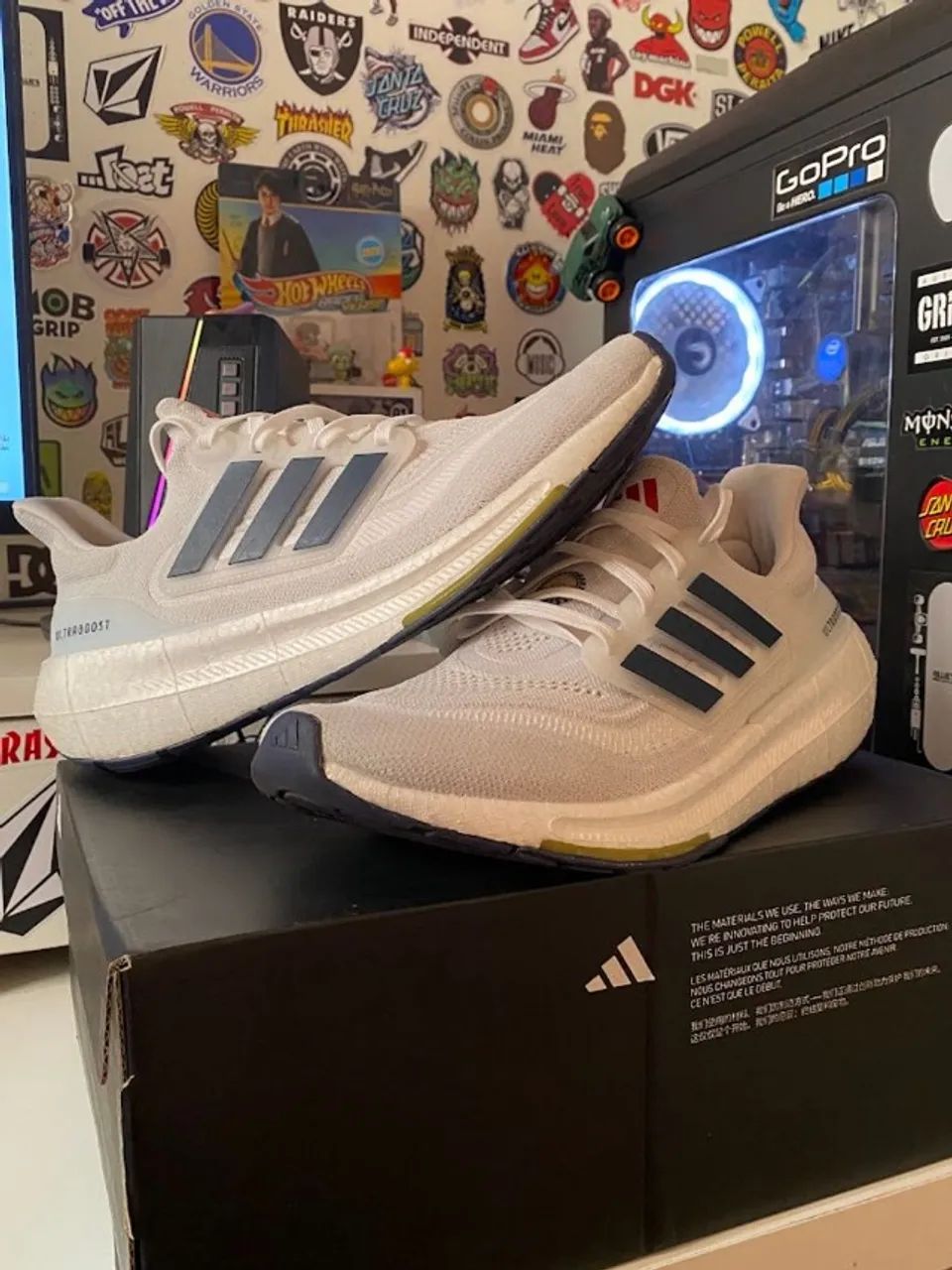 tênis adidas ultraboost light branco 41br