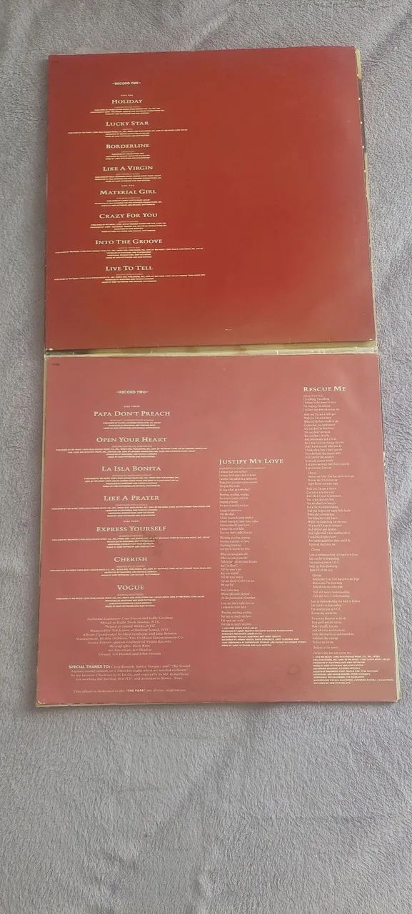LP Vinil Madonna "The Immaculate colection" completo  - Foto 4
