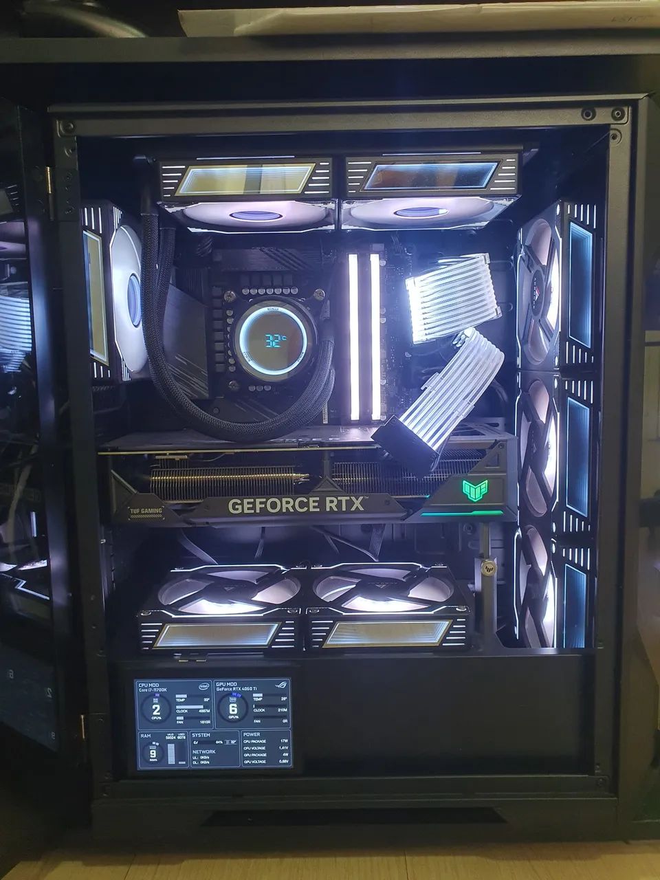 Cabos Extensores Sleeved 24P e 8P RGB 