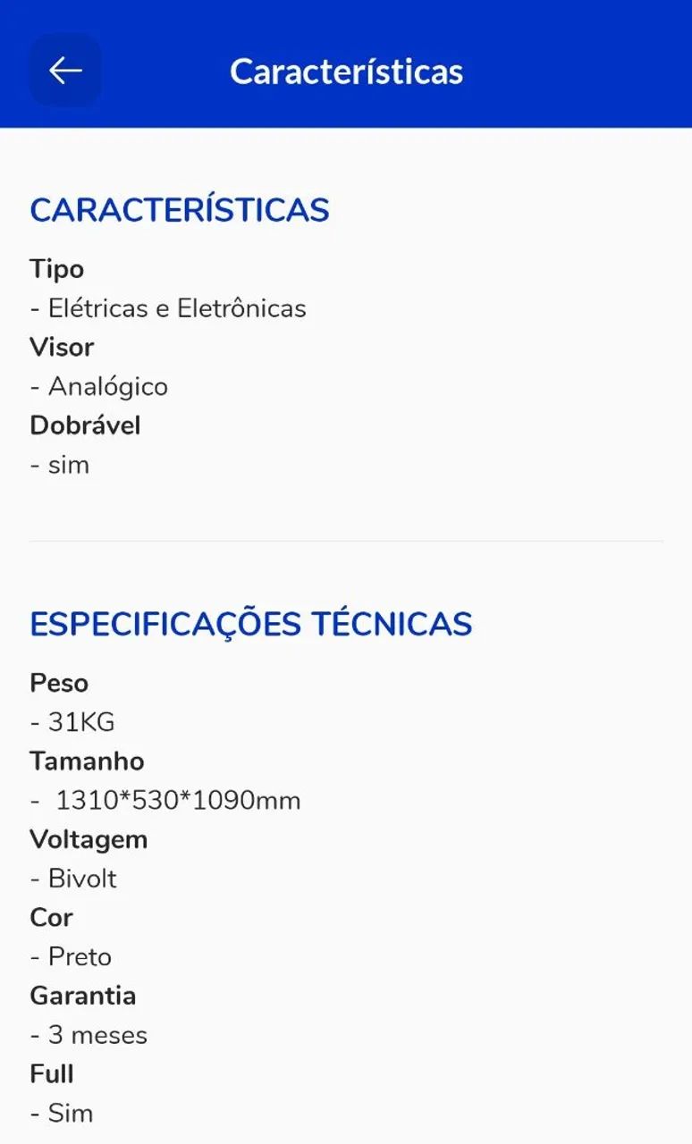 Esteira Ergométrica Bivolt WCT  - Foto 4