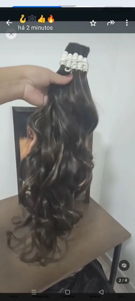 Cabelo 100% humano 