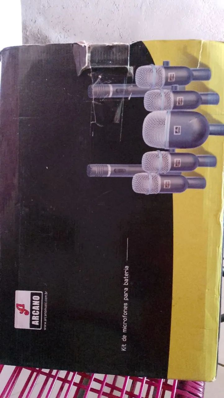 Vendo microfone de bateria + cabos - Foto 2