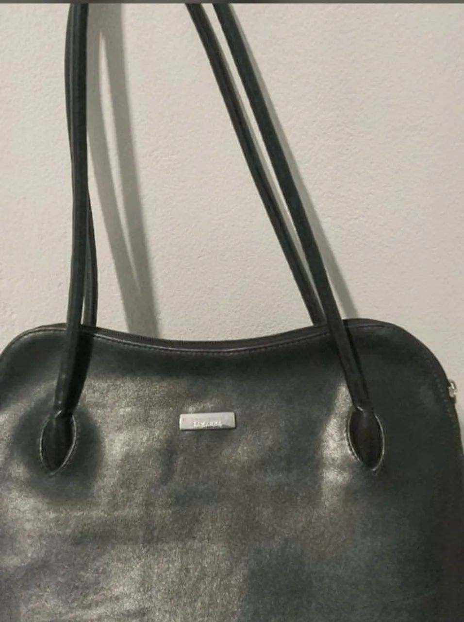 Bolsa Samarra de couro legítimo preta - Foto 2