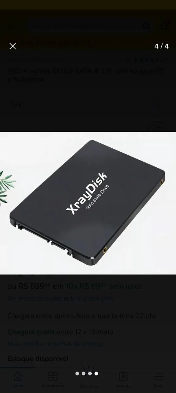 Ssd Xraydisk 512gb Sata III 2.5  Interno Para Pc E Notebook - Foto 2