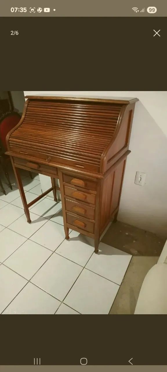 Móvel antigo, escrivaninha.  - Foto 2