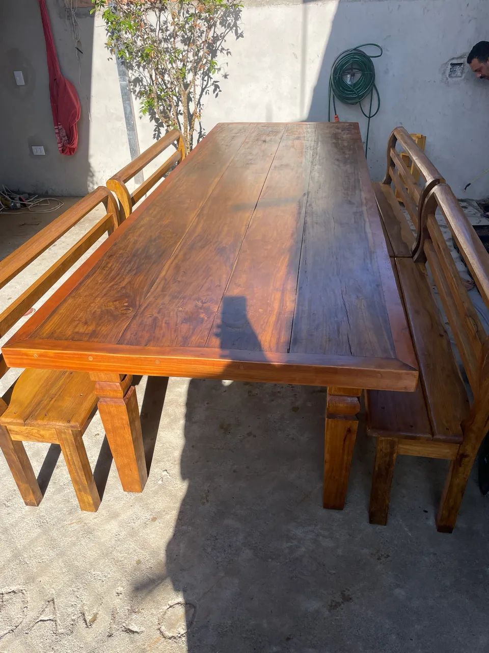 Mesa de madeira Freijó maciça  - Foto 3