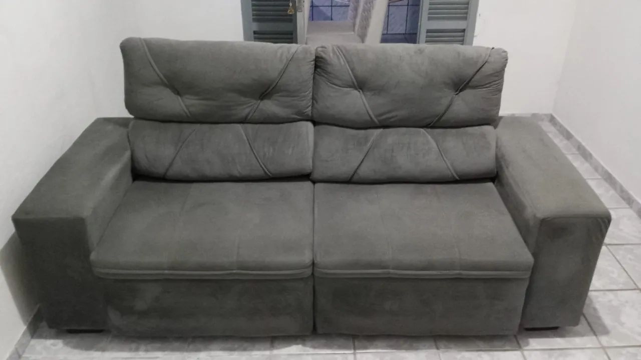Sofá retrátil 2 lugares 