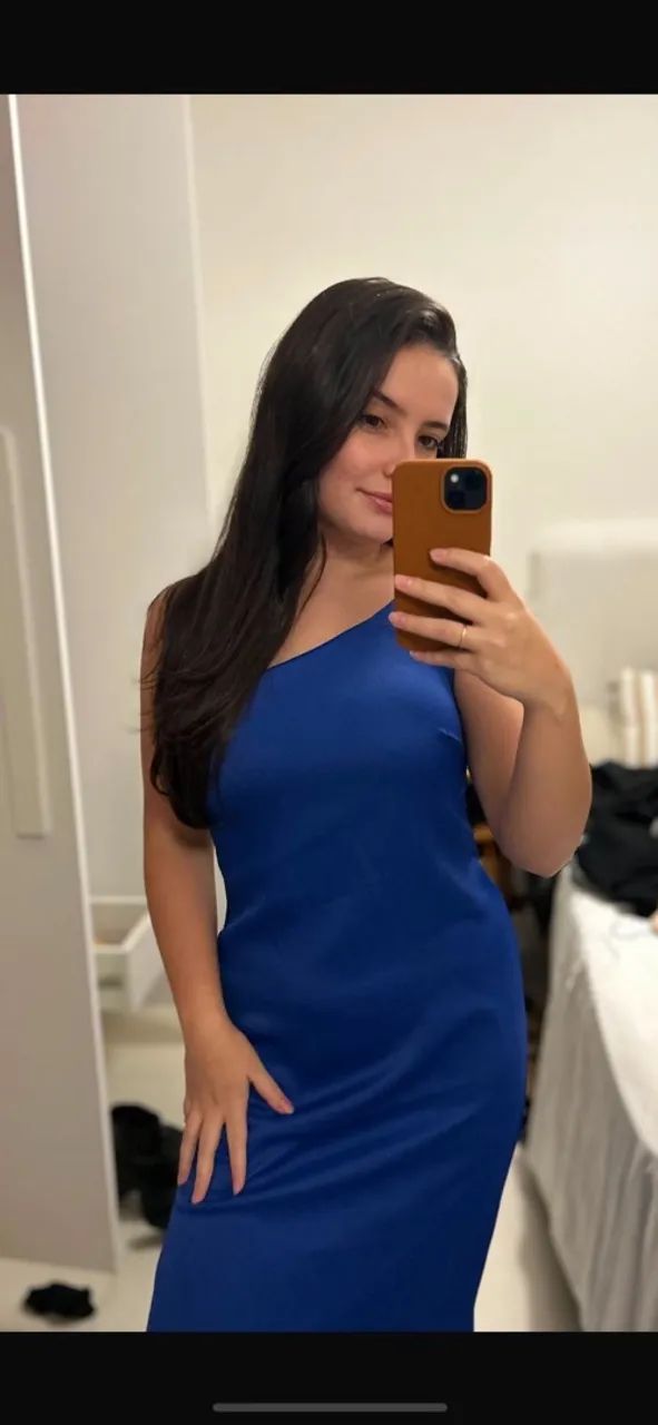 Vestido midi azul Zara  - Foto 2