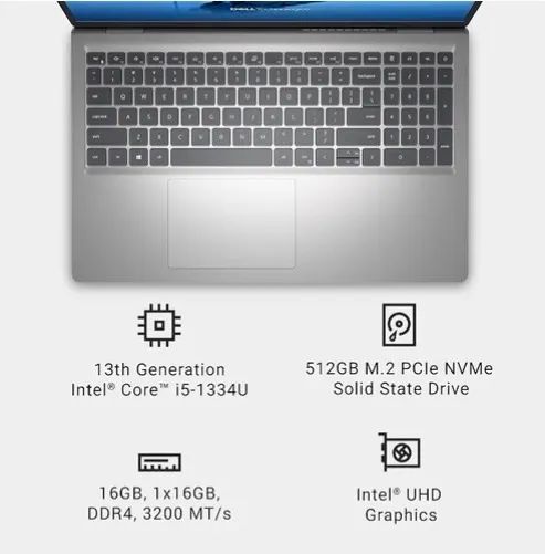 Dell Inspiron 15 i5 13ª Geração | 16GB RAM | SSD 512GB | 120Hz