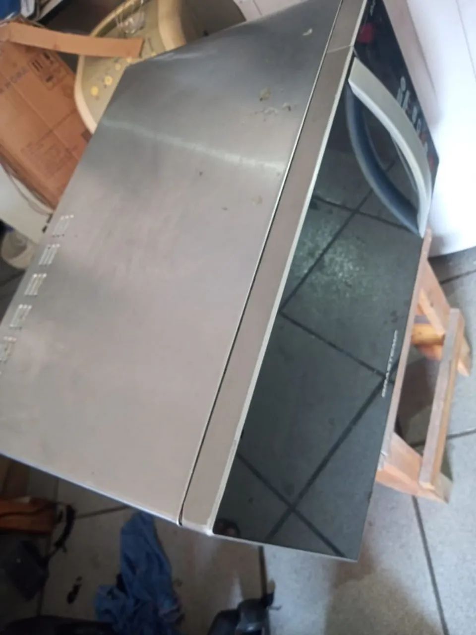 Microondas Brastemp inoxs perfeito estado funciona perfeitamente  - Foto 4