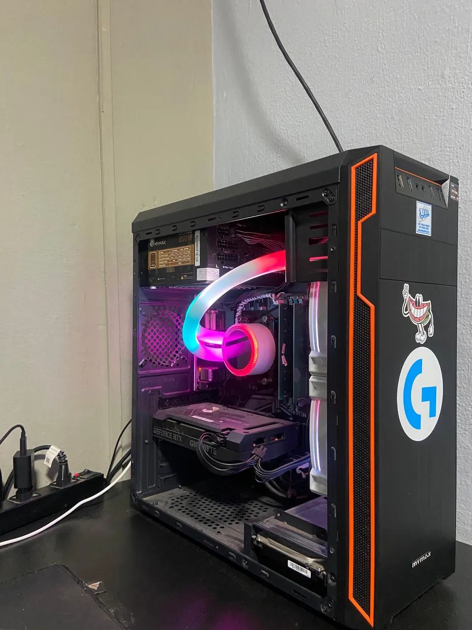 Setup completo, computador com Ryzen 9 5900x e Rtx 3060