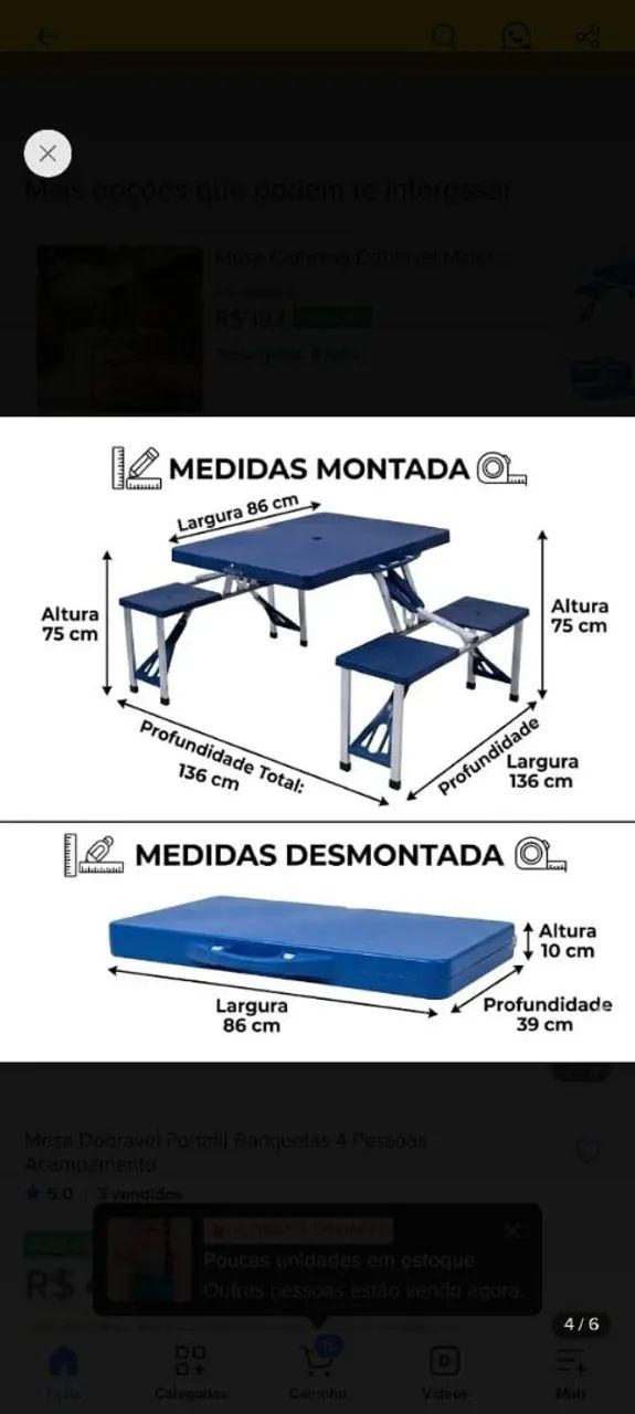 Mêsa que vira mala - Foto 2