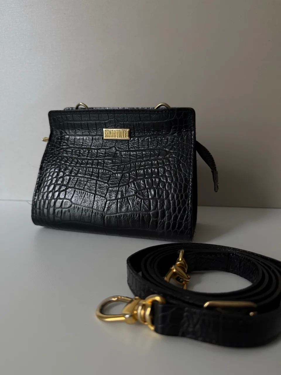 Bolsa em couro Santa Lolla