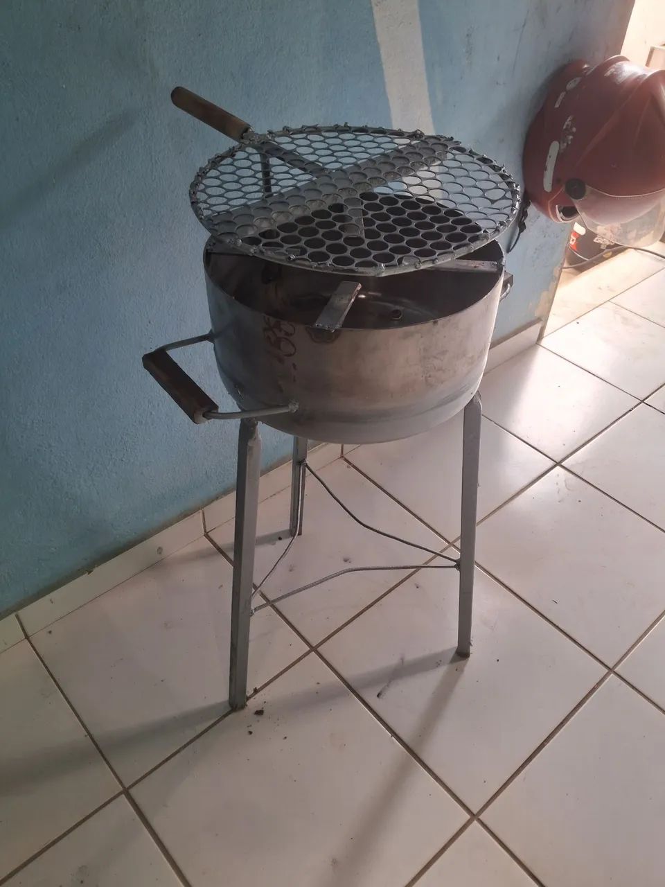 Churrasqueira 2x1 em aço inox 
