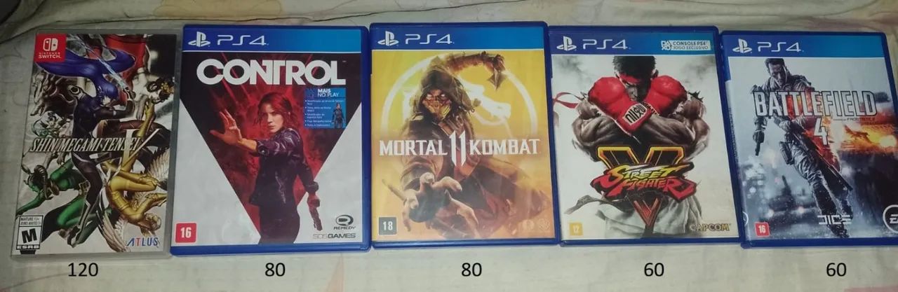 Jogos PS4 e Switch