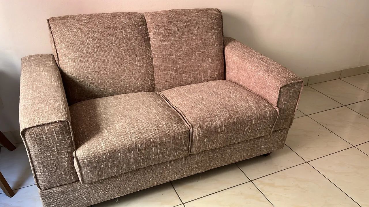 Sofá Tecido Linho 2 lugares  - Foto 4