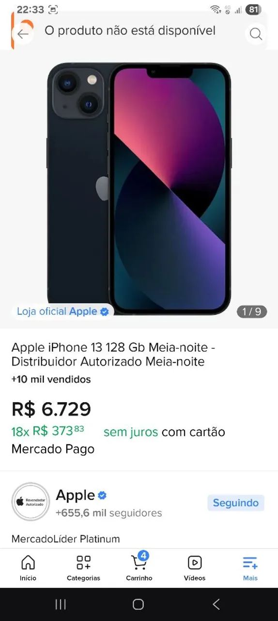 Iphone 13 128g Meia Noite - Foto 2