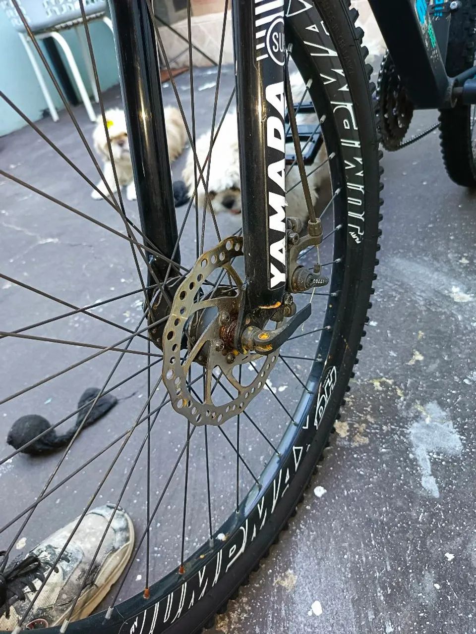 Bicicleta semi nova aro26 com freio a disco  - Foto 5