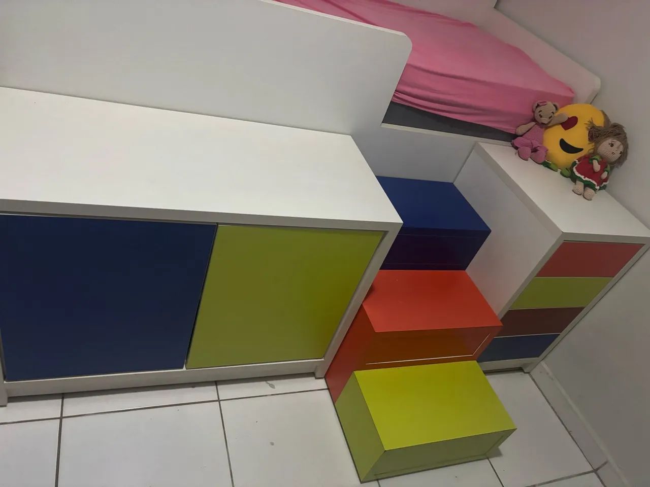 Cama Infantil Planejada Completa com Baú, Armários e Gaveta - Foto 3
