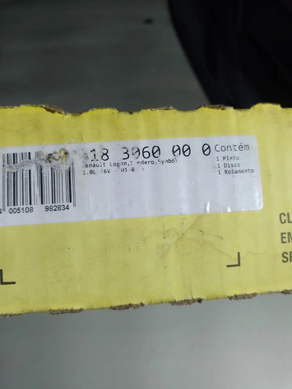 Kit embreagem Renault original 