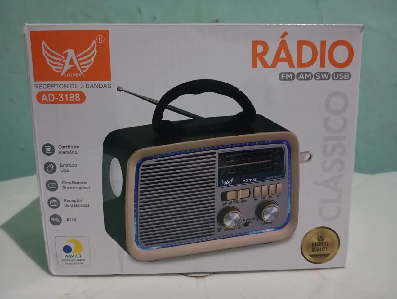 Rádio Clássico com lanterna  - Foto 3
