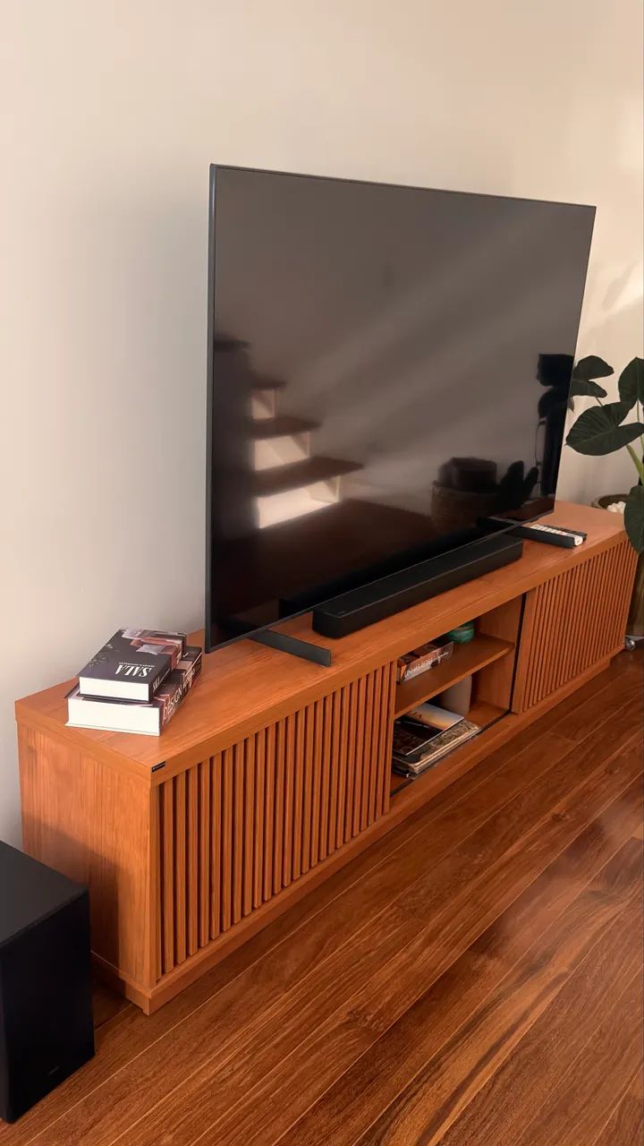 Rack para TV MDF Ripado - Foto 2