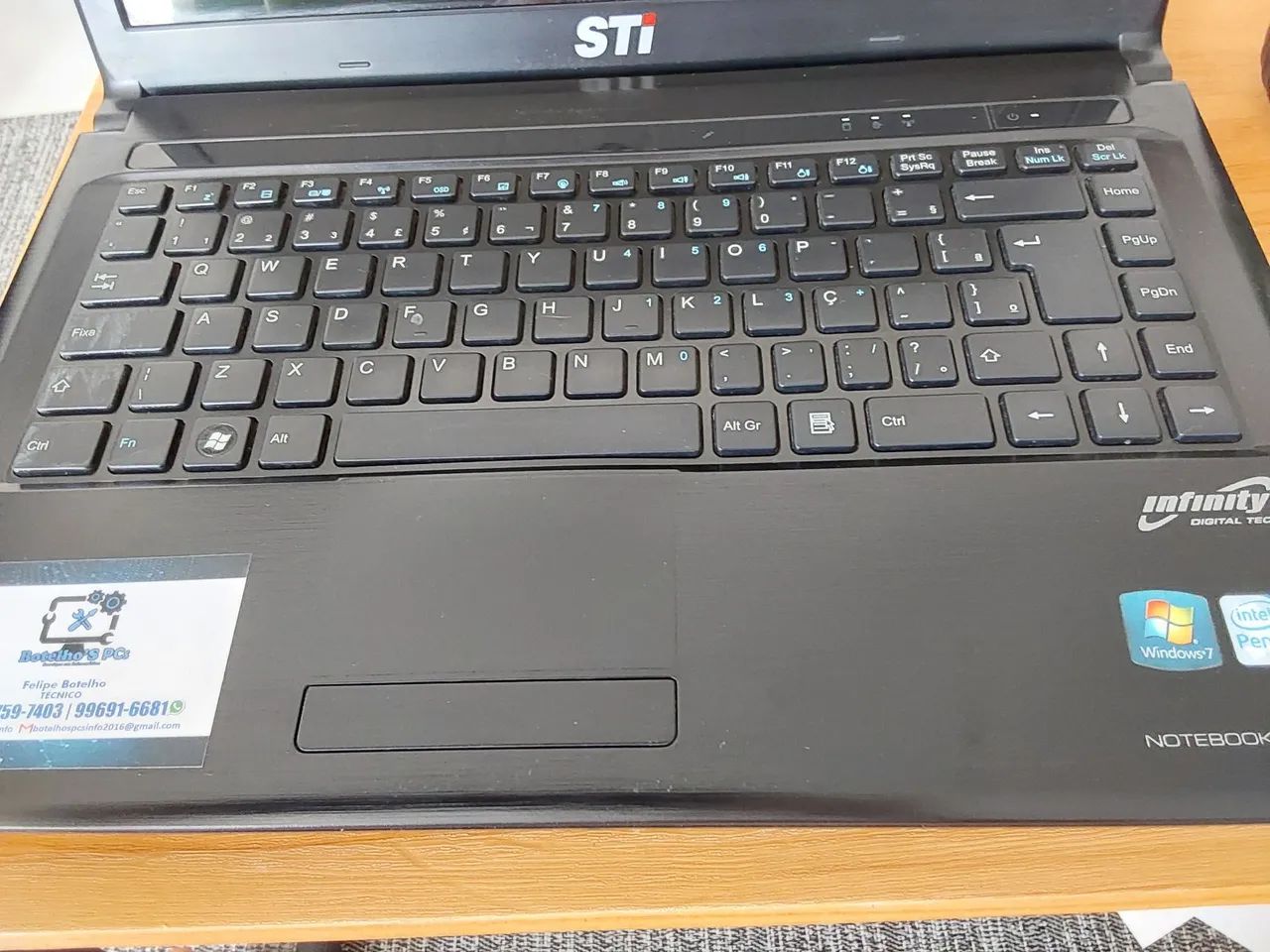 Notebook para retirada de peças 