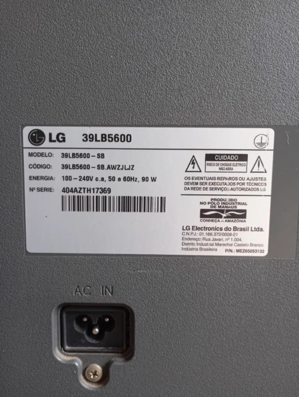 Tv LG 39" Modelo: LB5600  - Foto 3