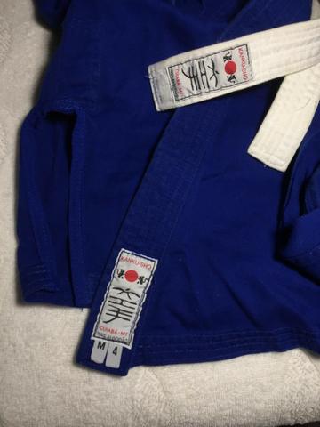 Kimono juvenil 100% algodão + faixa branca - Foto 2
