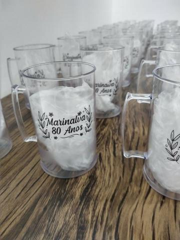 Canecas de material acrílico personalizada, tamanho 300ml - Foto 2