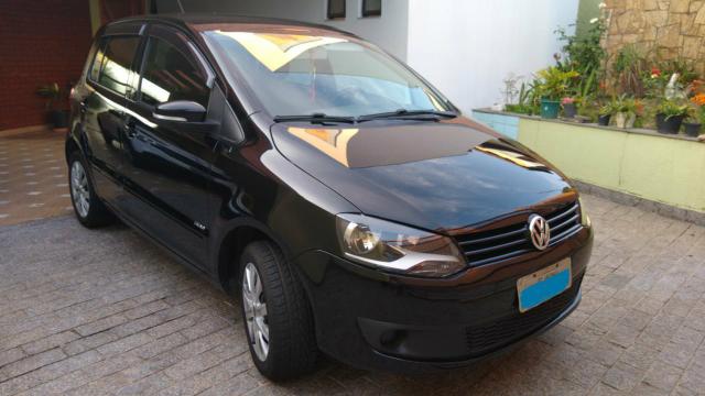 VW Fox Preto 1.0 Flex 5P Ar Hidráulica Som - Foto 10