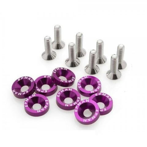 Kit De Arruela Billet Universal Com Parafuso M6 Epman - Nao enferruja - Foto 3