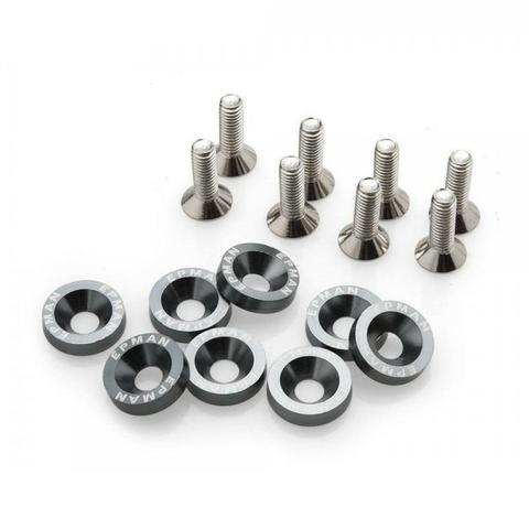 Kit De Arruela Billet Universal Com Parafuso M6 Epman - Nao enferruja - Foto 7