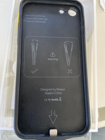 Case bateria Baseus para IPhone 7 ou iphone 8 brinde case motomo - Foto 3