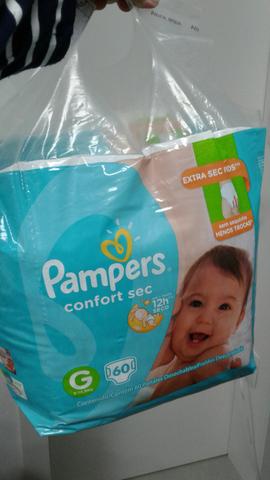 Pacote de Fraldas Pampers G