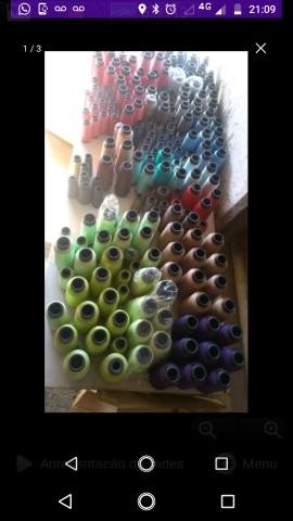 100 tudo Vendo lote de linhas surtidas uns 200 cones no total - Foto 2