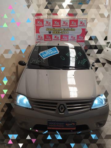 Renault Logan Expression 2008 cinza completo, muito novo - Foto 12