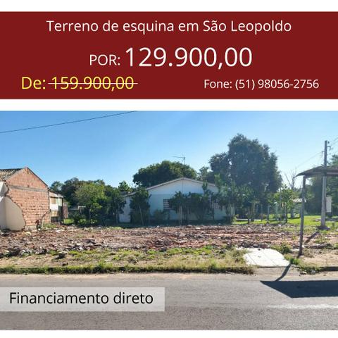 Terreno de esquina em excelente localização