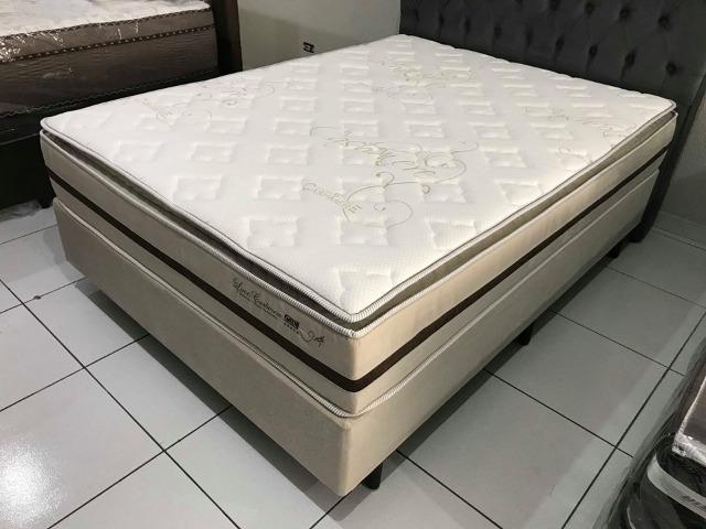 Cama Box Casal Love Cashemere Gazin em Molas Ensacadas - Foto 2