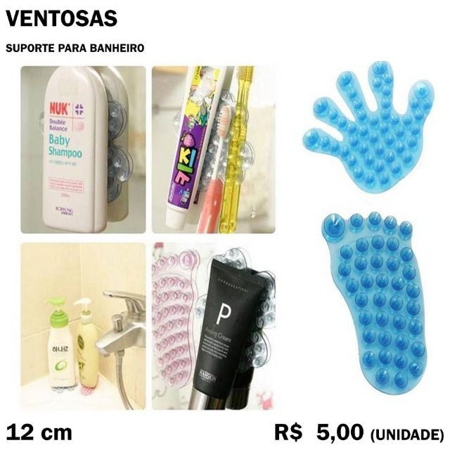 Ventosas Suporte para Banheiro