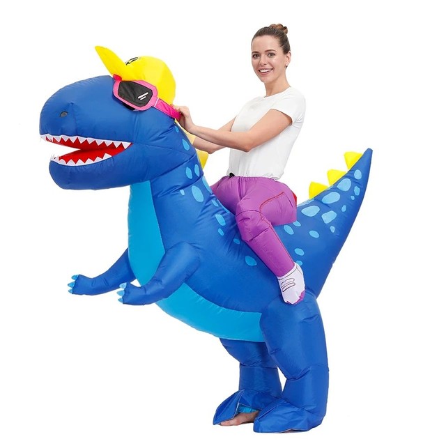 Fantasia Dinossauro Inflável Halloween Cosplay 