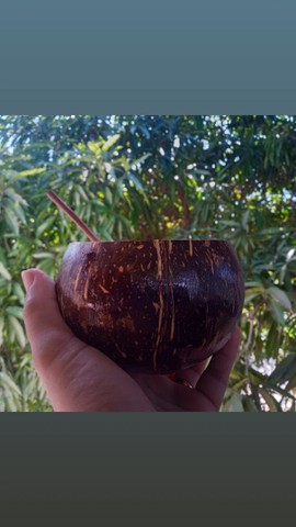 Cumbuca bowl de coco natural kit 4 unidades - Foto 3