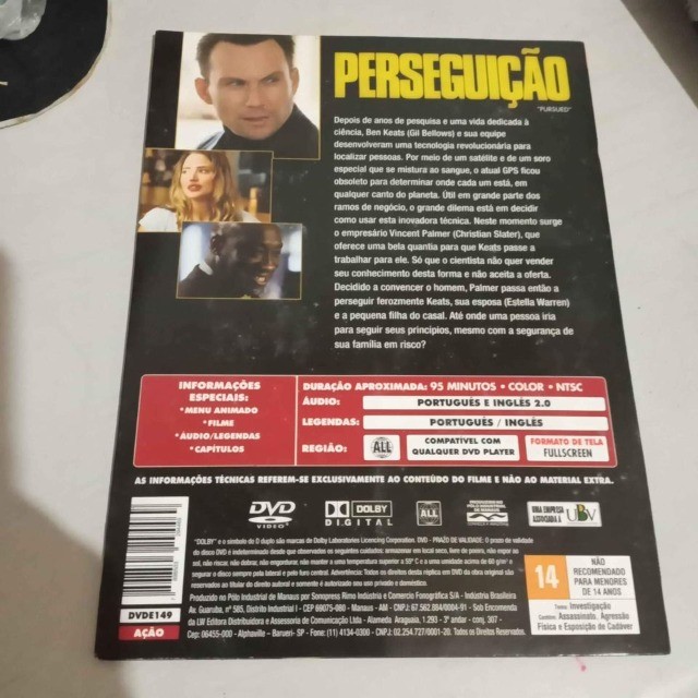 Dvd filme Perseguição - Foto 2