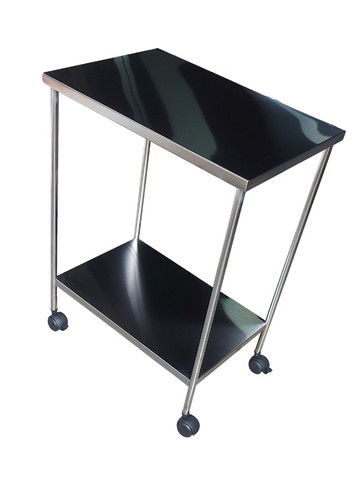 Mesa Auxiliar Em Aço Inox 40x60x80cm - Foto 2