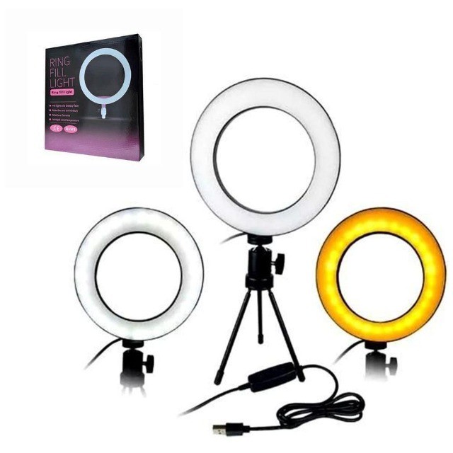 Ring Light  20cm 8 polegadas suporte tripé