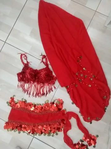 Roupa profissional de dança do ventre. - Foto 4